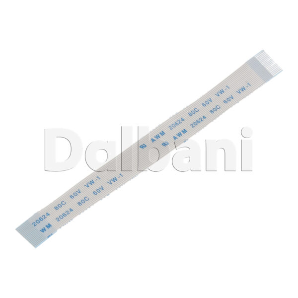 White Flex Cable FFC Flat Flexible Ribbon 0.5 Pitch 18 Pin 100 mm Type A