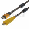 New 82ft 25M Premium High Speed Braided HDMI Cable 1080P Full HD TV Black Yellow