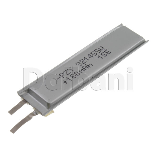 3.7V 180mAh 321455 Battery 55X14X3.2mm For GPS RC DIY Mobile Tablet Arduino