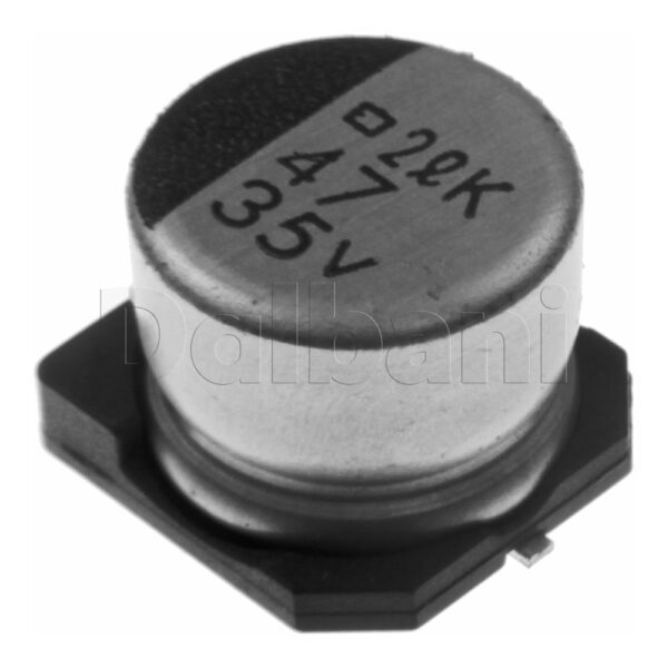 35V47MF86, New Unbranded, Smd Capacitor, 35V 47UF 8X6MM