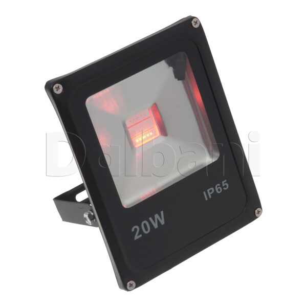 20W RGB Black Outdoor Waterproof LED Flood Light - Image 3