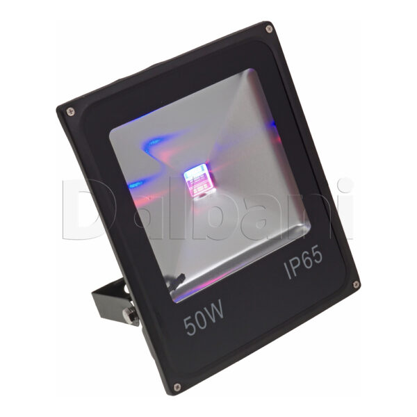 50W RGB Black Outdoor Waterproof LED Flood Light