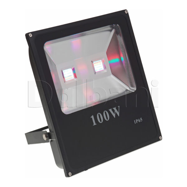 100W RGB Black Outdoor Waterproof LED Flood Light