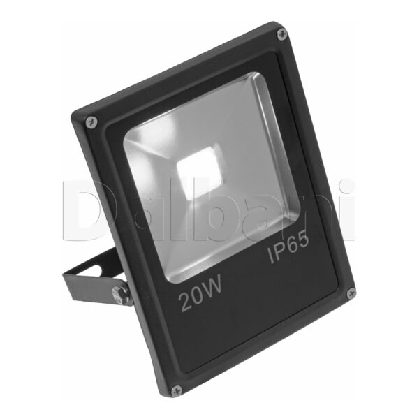 20W 6000K Black Outdoor Waterproof LED Flood Light