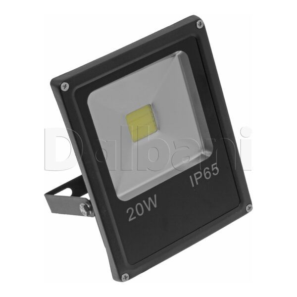 20W 6000K Black Outdoor Waterproof LED Flood Light - Image 3