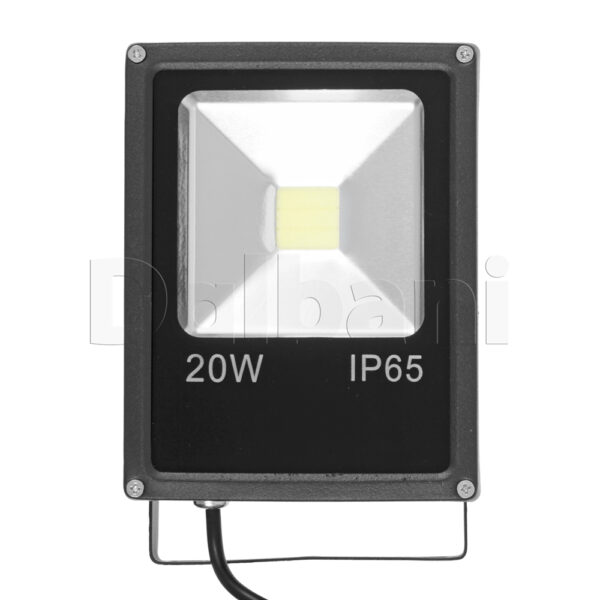 20W 6000K Black Outdoor Waterproof LED Flood Light - Image 7