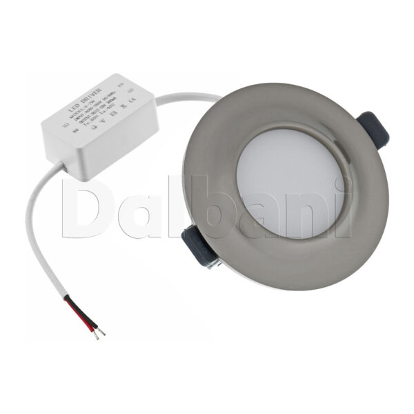 5W 3000k Nickel Pearl Round Surface Mounted LED Panel Light