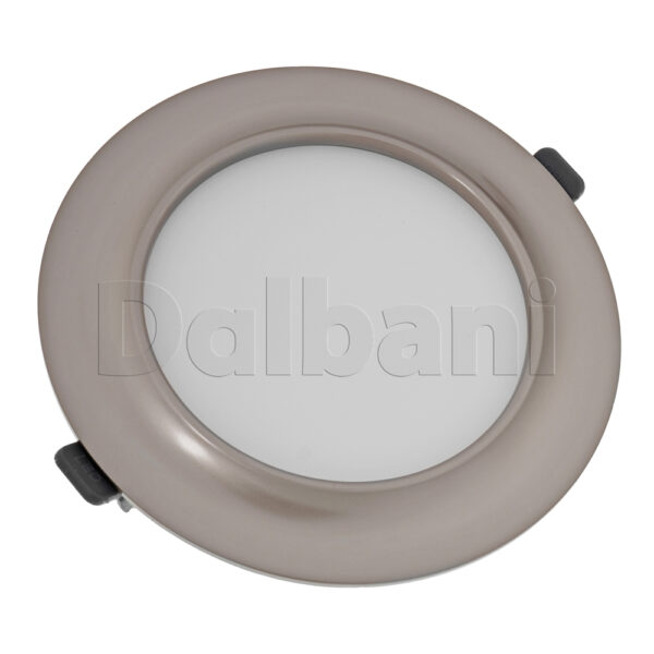 12W 6000k Nickel Pearl Round Surface Mounted LED Panel Light - Image 3