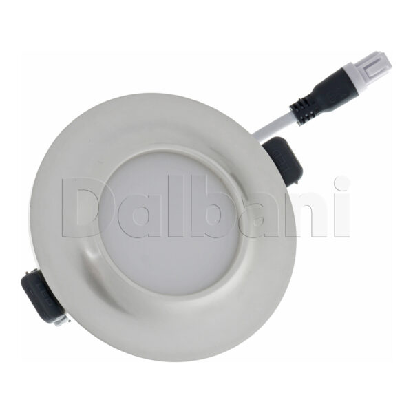 5W 3000k Silver Round Surface Mounted LED Panel Light - Image 3