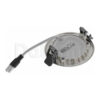 5W 3000k Silver Round Surface Mounted LED Panel Light - Image 4