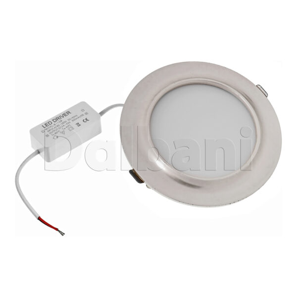 12W 3000k Silver Round Surface Mounted LED Panel Light