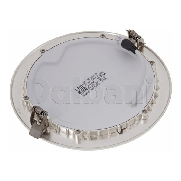 15W 3000k Silver Round Surface Mounted LED Panel Light - Image 4