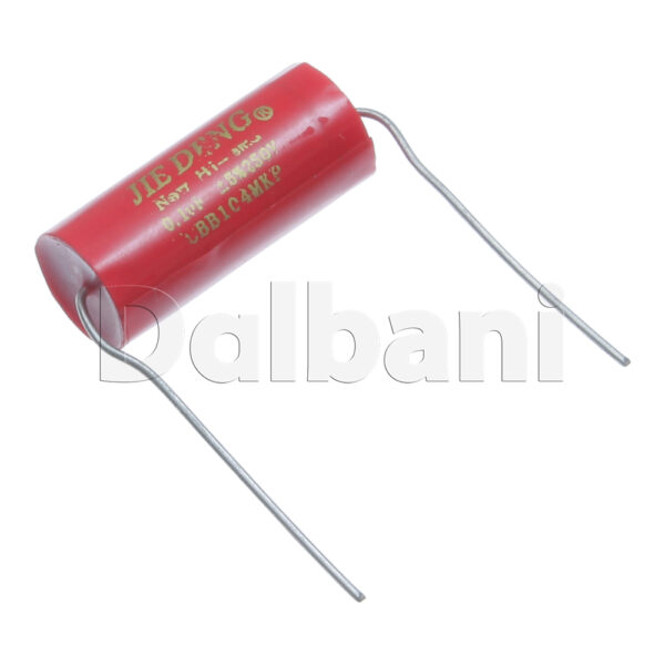 250VAC 0.1uF Axial Polypropylene Film (PP) Film Capacitor