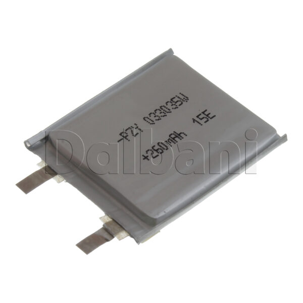 3.7V 260mAh 033035 Battery 35X30X3mm For GPS RC DIY Mobile Tablet Arduino