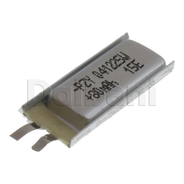 3.7V 80mAh 041225 Battery 25X12X4mm For GPS RC DIY Mobile Tablet Arduino