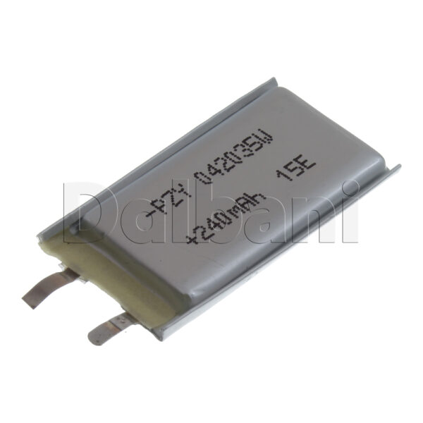 3.7V 240mAh 042035 Battery 35X20X4mm For GPS RC DIY Mobile Tablet Arduino