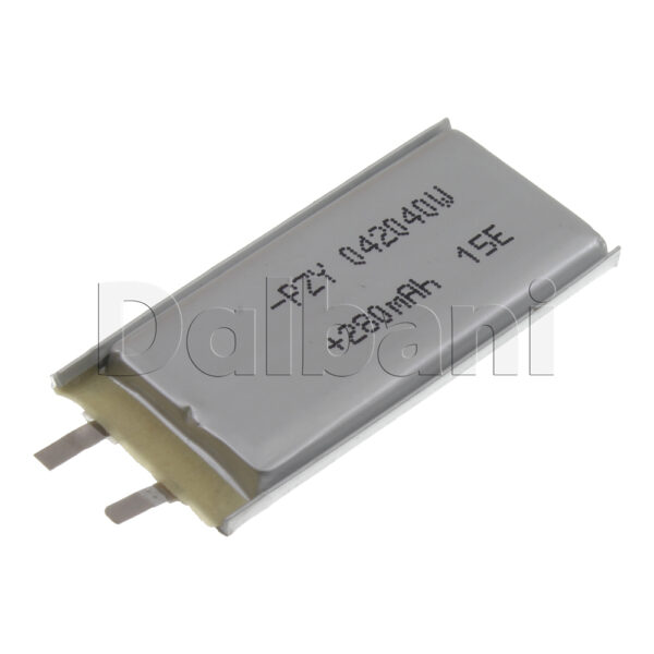 3.7V 280mAh 042040 Battery 40X20X4mm For GPS RC DIY Mobile Tablet Arduino
