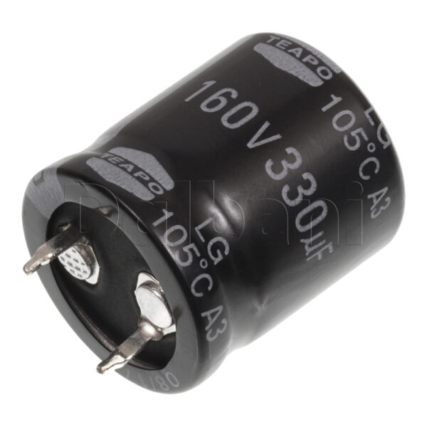 Original New Teapo Snap In Capacitor 160V, 330uF, 22x25mm, 105C