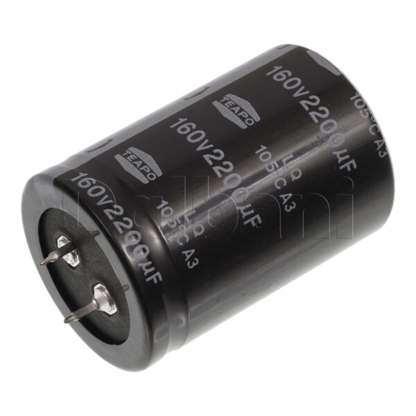 Original New Teapo Snap In Capacitor 160V, 2200uF, 35x50mm, 105C