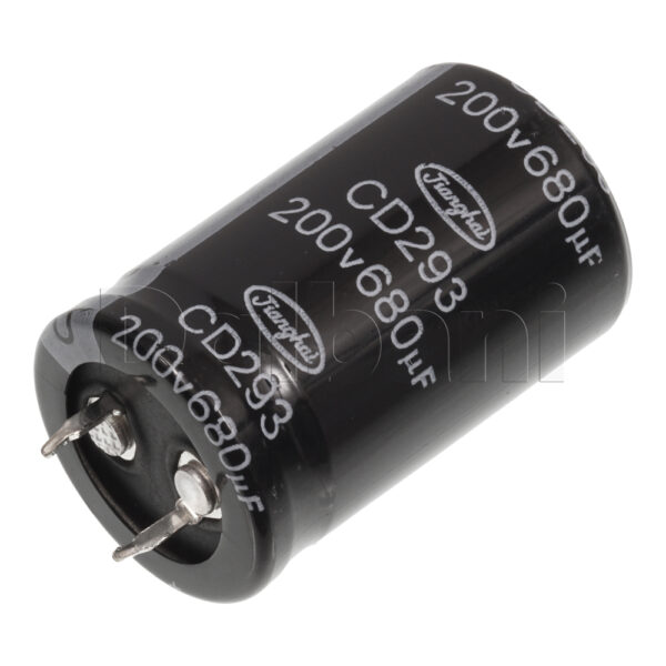 Original New Jianghai Snap In Capacitor 200V, 680uF, 25x40mm, 85C