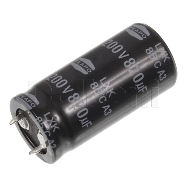 Original New Teapo Snap In Capacitor 200V, 820uF, 22x45mm, 85C