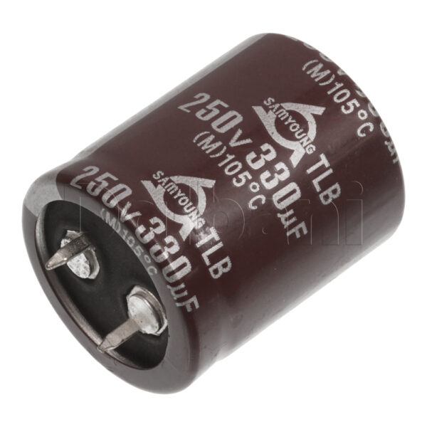 Original New Samyoung Snap In Capacitor 250V, 330uF, 25x30mm, 105C