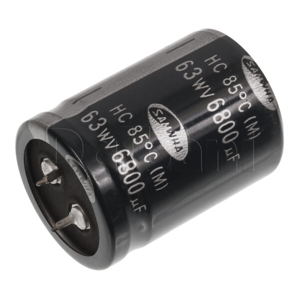 Original New Samwha Snap In Capacitor 63V, 6800uF, 30x40mm, 85C