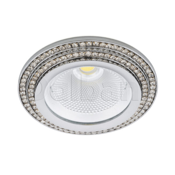 5W COB 6000K Recessed Chrome LED Downlight - Image 3