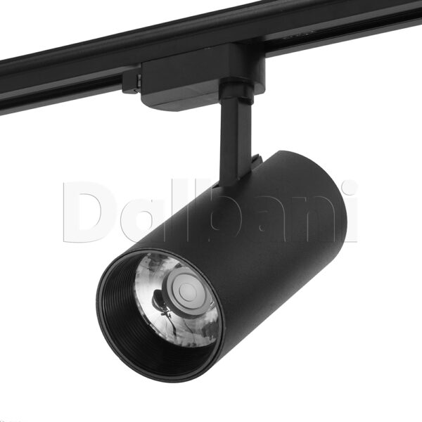 24W COB 6000K Track Mount Black LED Tracklight