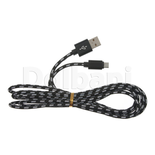 2M Micro USB B to USB A Data Charge Cable 0 Black