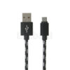 2M Micro USB B to USB A Data Charge Cable 0 Black - Image 3