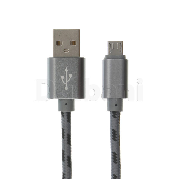 2M Micro USB B to USB A Data Charge Cable 0 Grey - Image 3