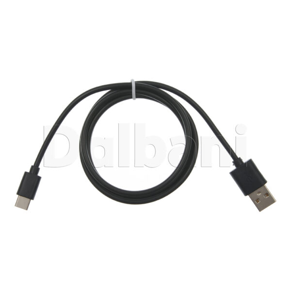 1M USB C to USB A Data Charge Cable 0 Black 0