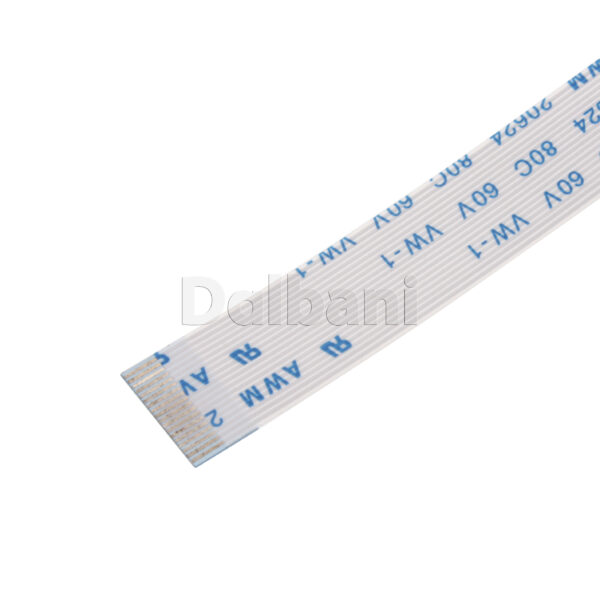 White Flex Cable FFC Flat Flexible Ribbon 0.5 Pitch 18 Pin 155 mm Type A