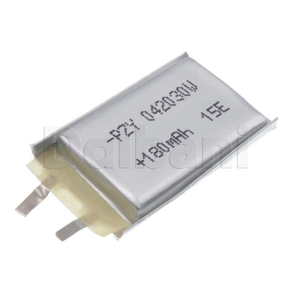 3.7V 180mAh 42030 Battery 30X20X4mm For GPS RC DIY Mobile Tablet Arduino