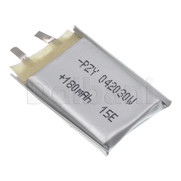 3.7V 180mAh 42030 Battery 30X20X4mm For GPS RC DIY Mobile Tablet Arduino - Image 3