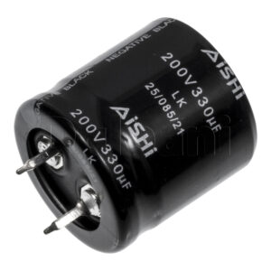 200V 330uF 85C 25x25mm Original Aishi Snap In Electrolytic Capacitor