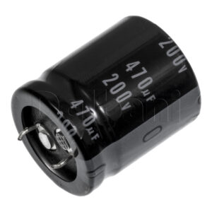 200V 470uF 105C 25x30mm Original Nichicon Snap In Electrolytic Capacitor