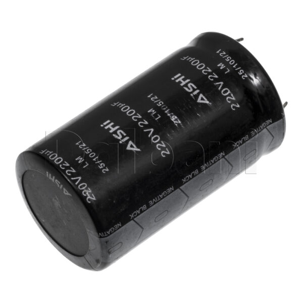 220V 2200uF 105C 35x60mm Original Aishi Snap In Electrolytic Capacitor - Image 3