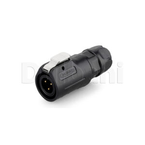 LP 12 3 Pin Male Quick Connect Waterproof In-Line Connector For Power Applicatio